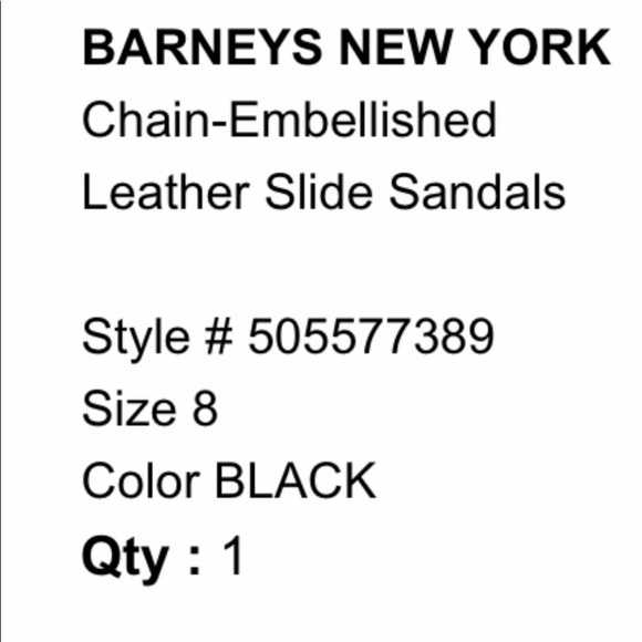 🌟🌟Barney’s ❤️New York Moto Cool Edgy Slides (8) - Picture 3 of 9